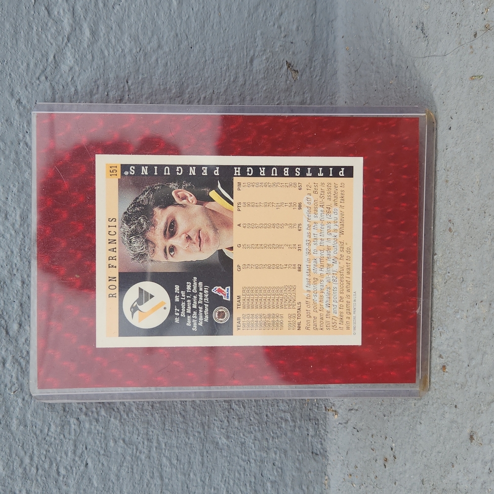 Ron Francis hockey trading card sealed - Picture 2 of 2